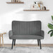 2-Zits Sofa Donkergrijs 115 x 61 x 87 cm fluweel