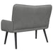 2-Zits Sofa Donkergrijs 115 x 61 x 87 cm fluweel