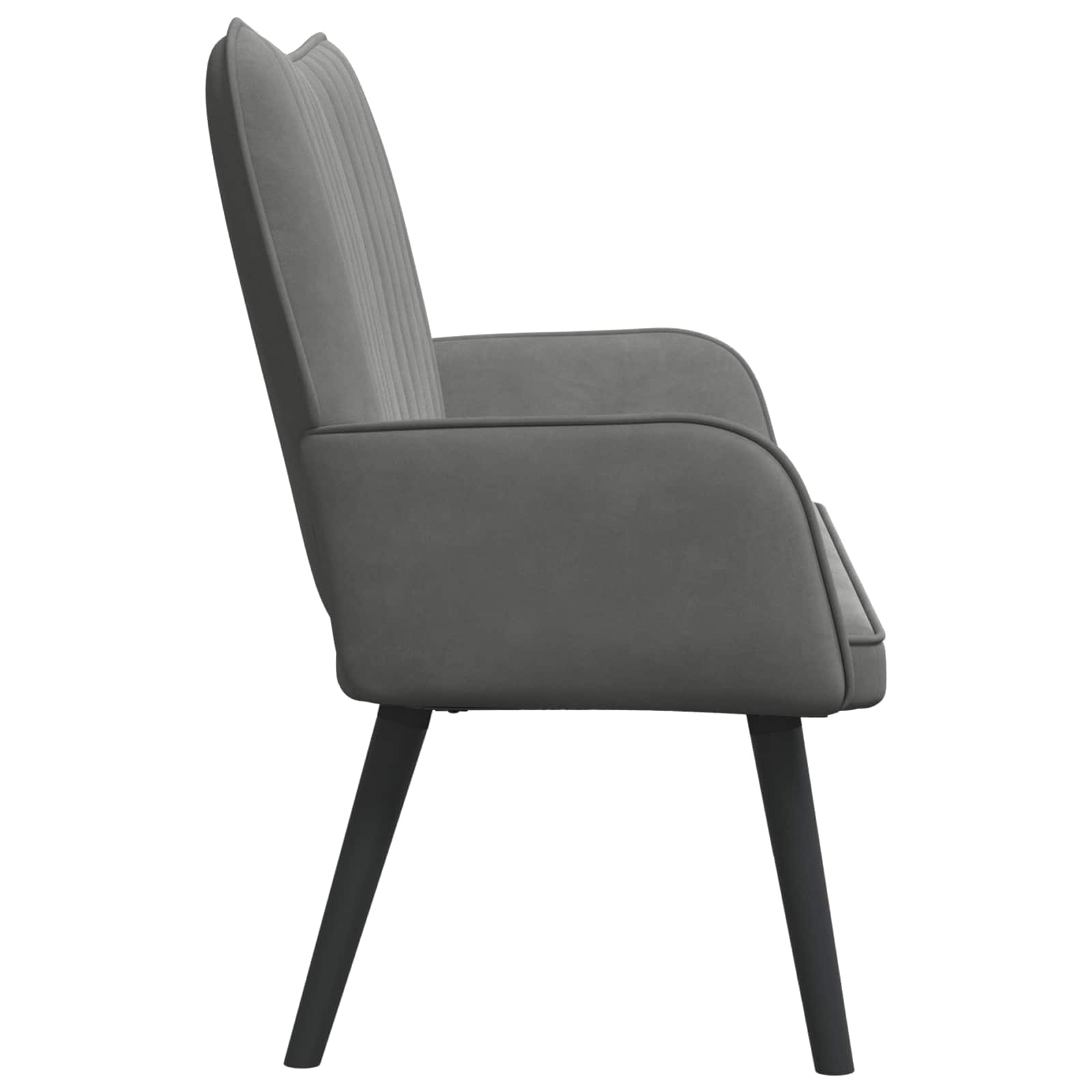 2-Zits Sofa Donkergrijs 115 x 61 x 87 cm fluweel