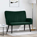 2-Zits Sofa Donkergroen 115 x 61 x 87 cm fluweel