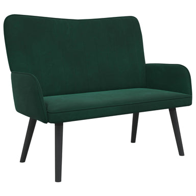 2-Zits Sofa Donkergroen 115 x 61 x 87 cm fluweel