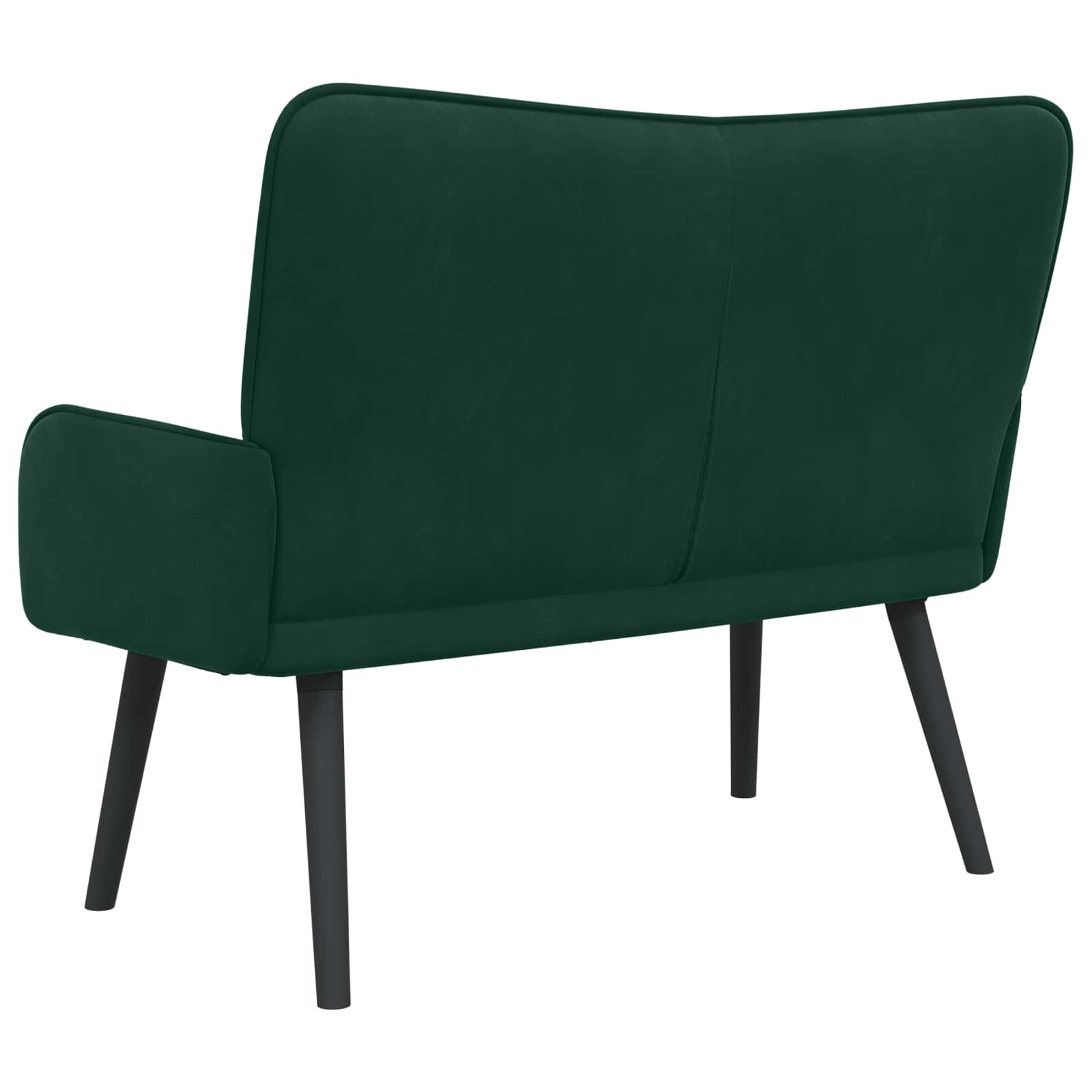 2-Zits Sofa Donkergroen 115 x 61 x 87 cm fluweel