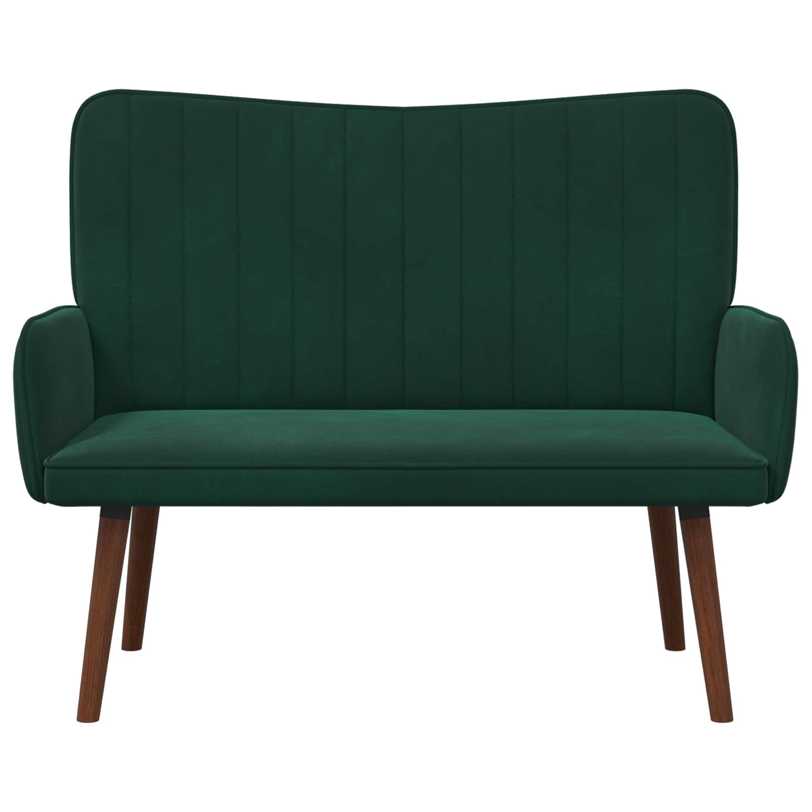 2-Zits Sofa Donkergroen 115 x 61 x 87 cm fluweel