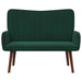 2-Zits Sofa Donkergroen 115 x 61 x 87 cm fluweel