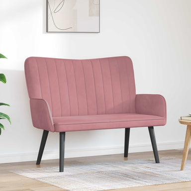 2-Zits Sofa Roze 115 x 61 x 87 cm fluweel