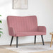 2-Zits Sofa Roze 115 x 61 x 87 cm fluweel