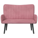 2-Zits Sofa Roze 115 x 61 x 87 cm fluweel