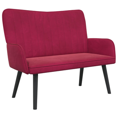 2-Zits Sofa Wijnrood 115 x 61 x 87 cm fluweel