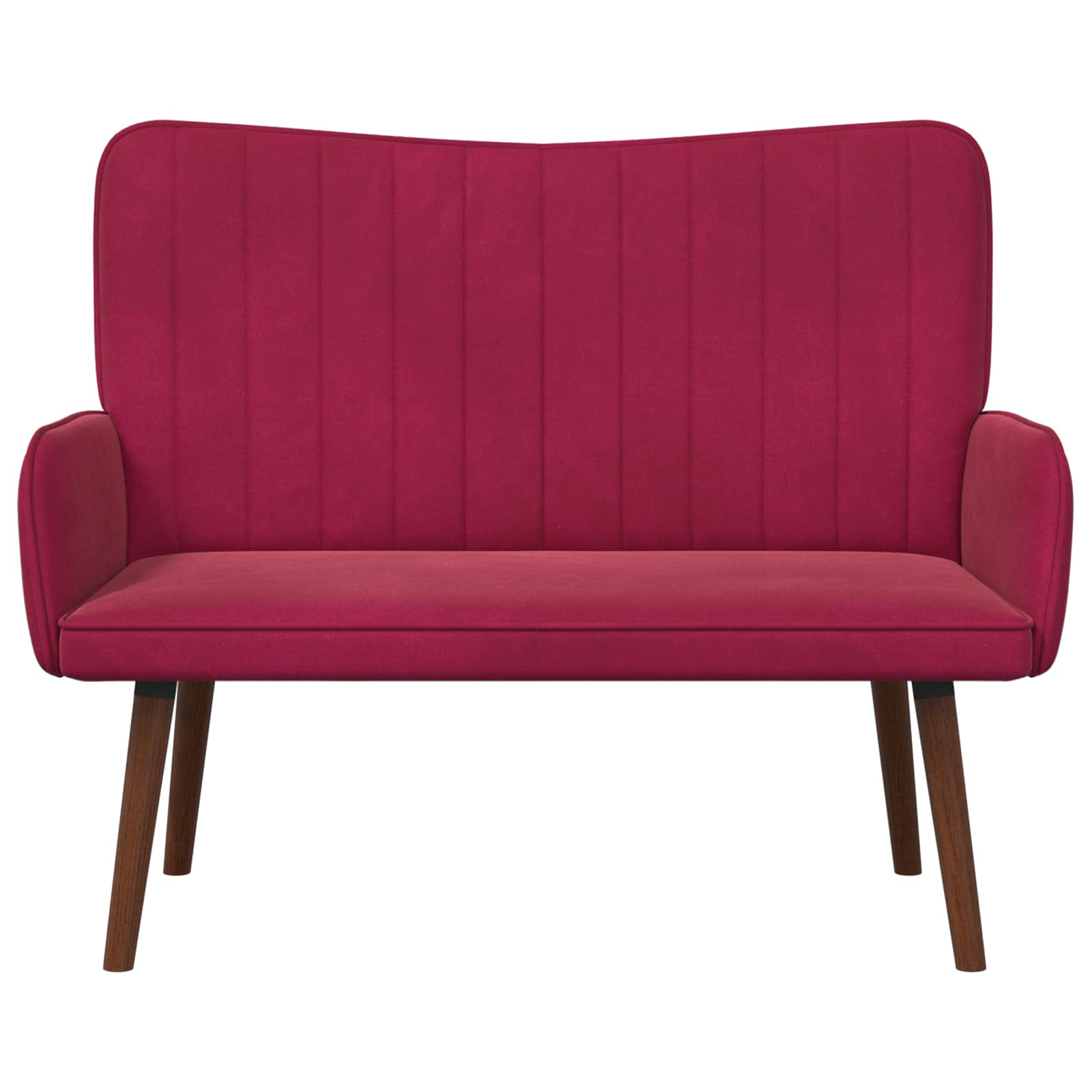 2-Zits Sofa Wijnrood 115 x 61 x 87 cm fluweel