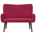 2-Zits Sofa Wijnrood 115 x 61 x 87 cm fluweel