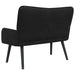 2-Zits Sofa Zwart 115 x 61 x 87 cm fluweel