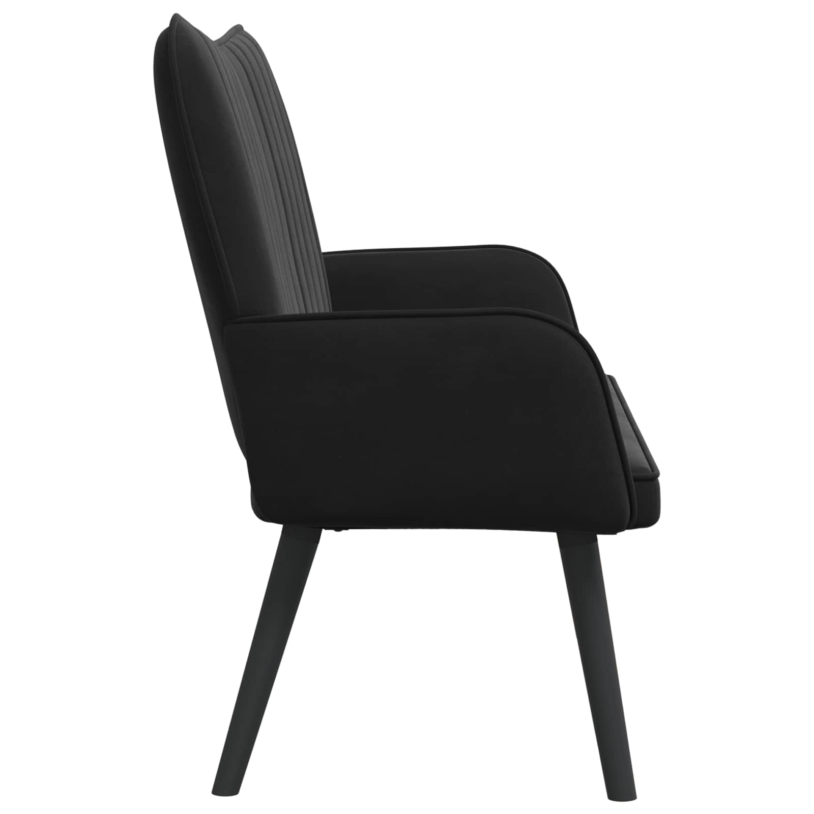 2-Zits Sofa Zwart 115 x 61 x 87 cm fluweel