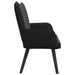 2-Zits Sofa Zwart 115 x 61 x 87 cm fluweel
