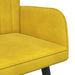 2-Zits Sofa Geel 115 x 61 x 87 cm fluweel