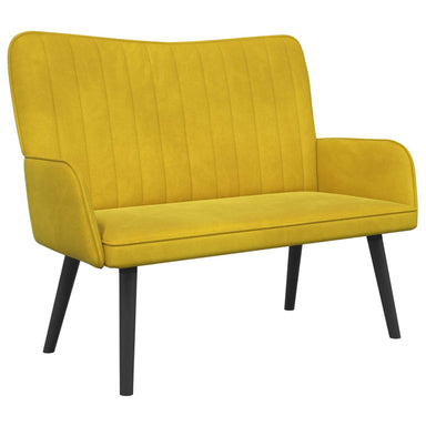 2-Zits Sofa Geel 115 x 61 x 87 cm fluweel
