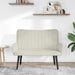 2-Zits Sofa Crèmekleurig 115 x 61 x 87 cm fluweel