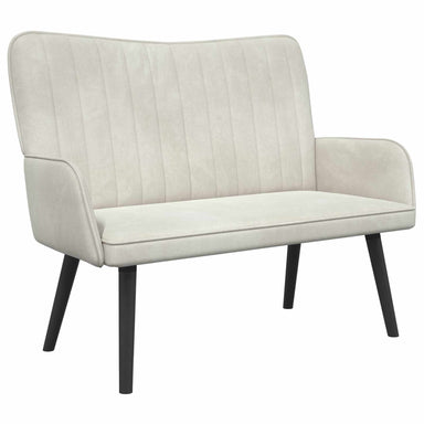 2-Zits Sofa Crèmekleurig 115 x 61 x 87 cm fluweel