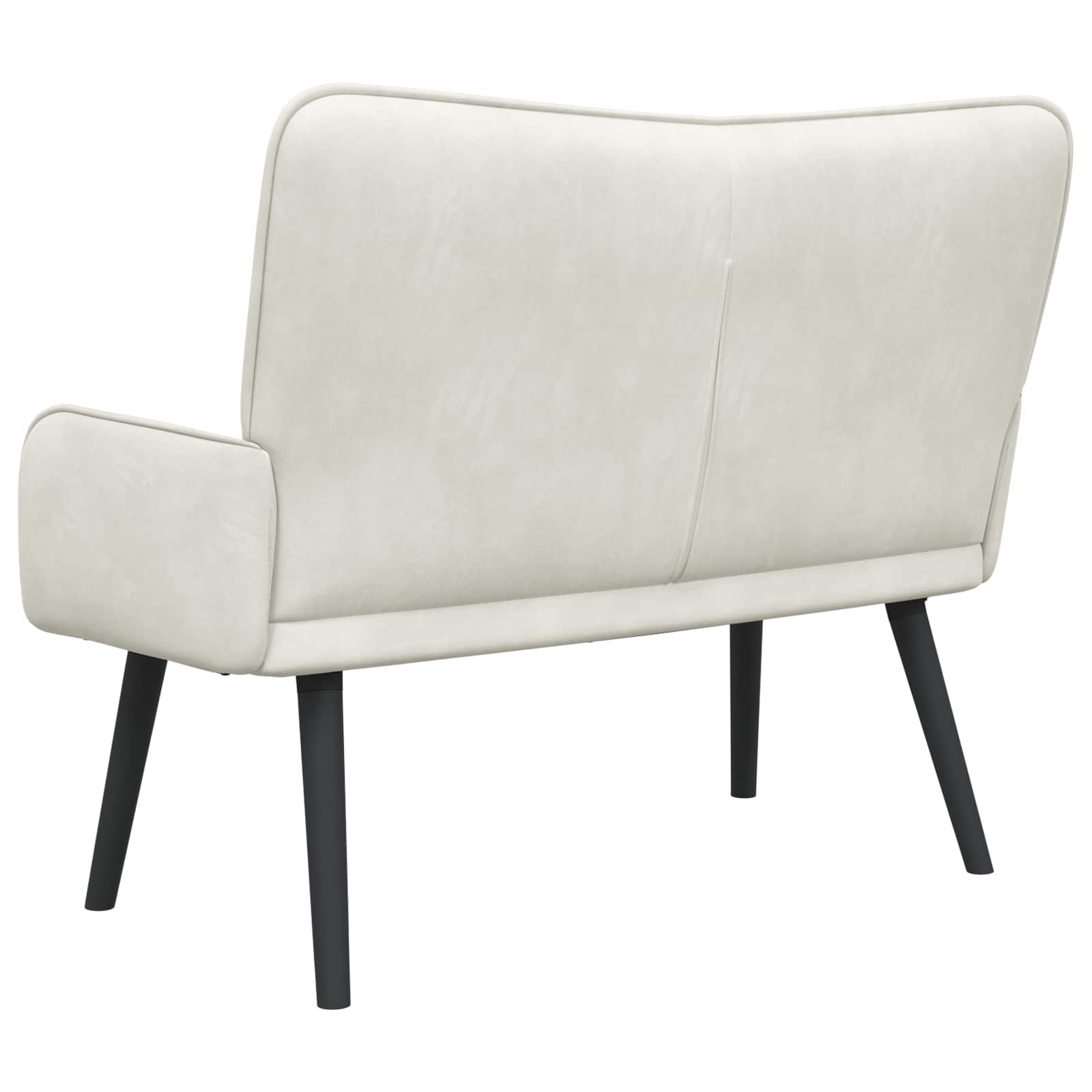 2-Zits Sofa Crèmekleurig 115 x 61 x 87 cm fluweel