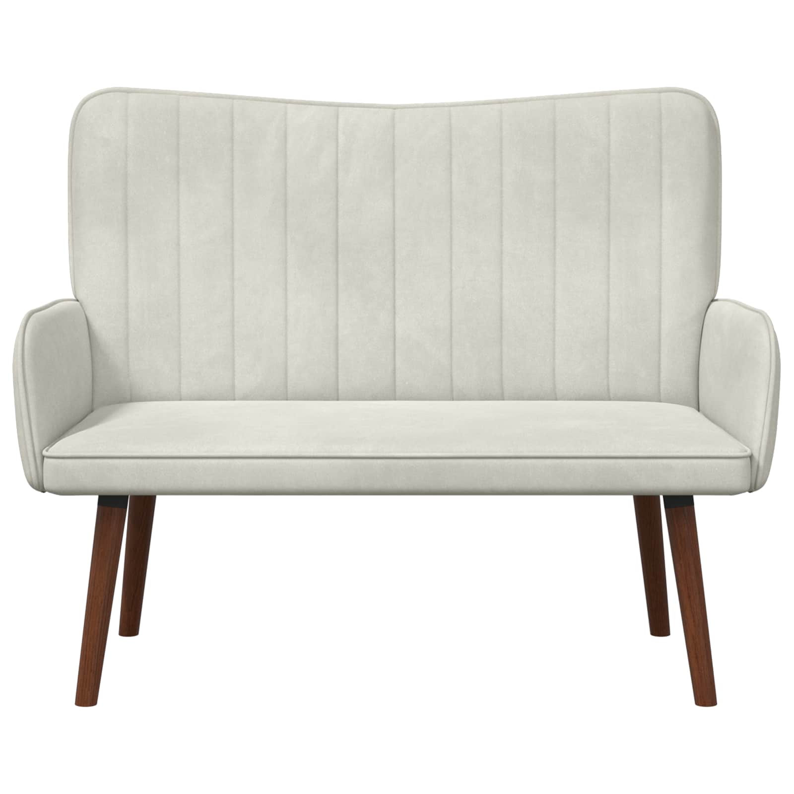 2-Zits Sofa Crèmekleurig 115 x 61 x 87 cm fluweel