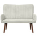2-Zits Sofa Crèmekleurig 115 x 61 x 87 cm fluweel