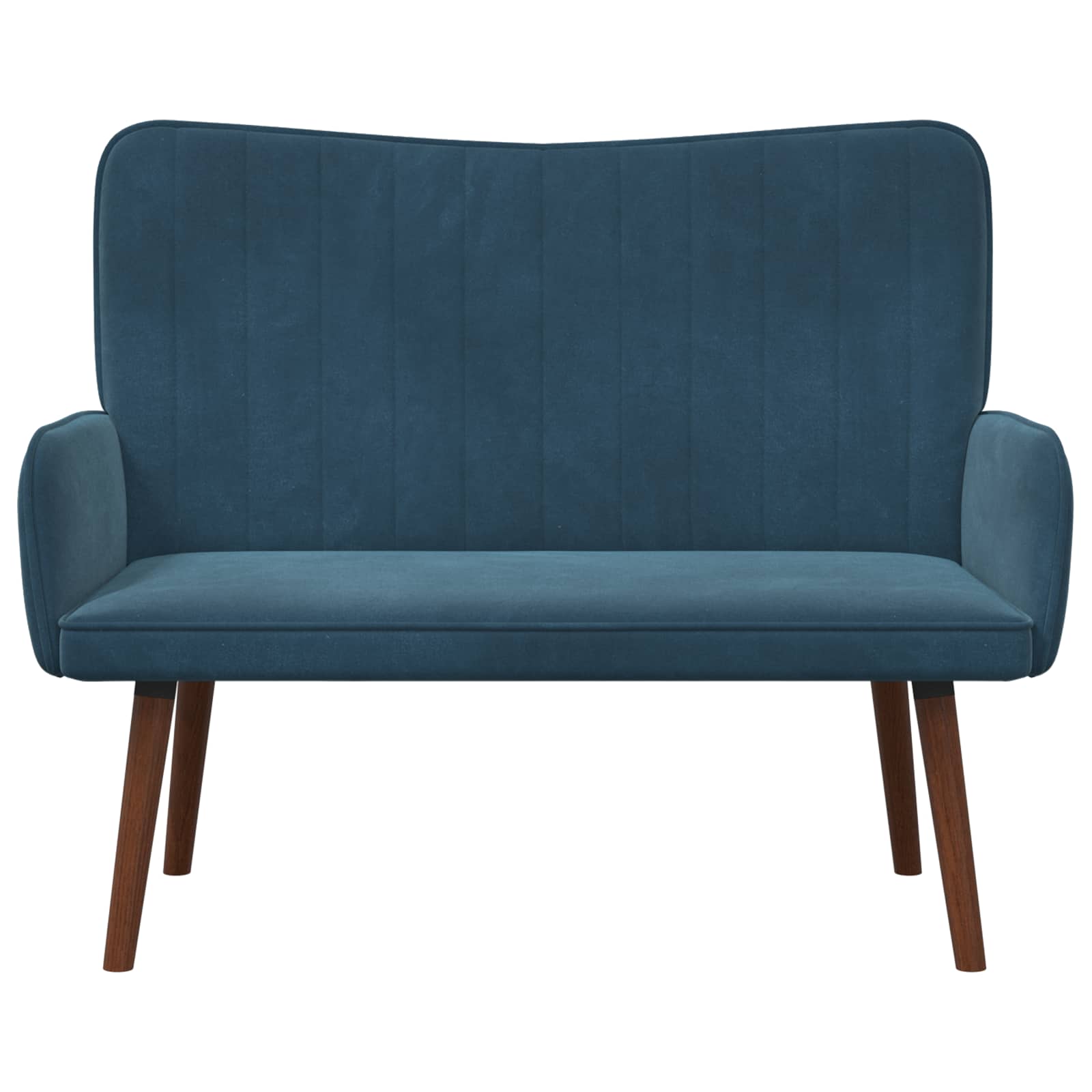 2-Zits Sofa Blauw 115 x 61 x 87 cm fluweel