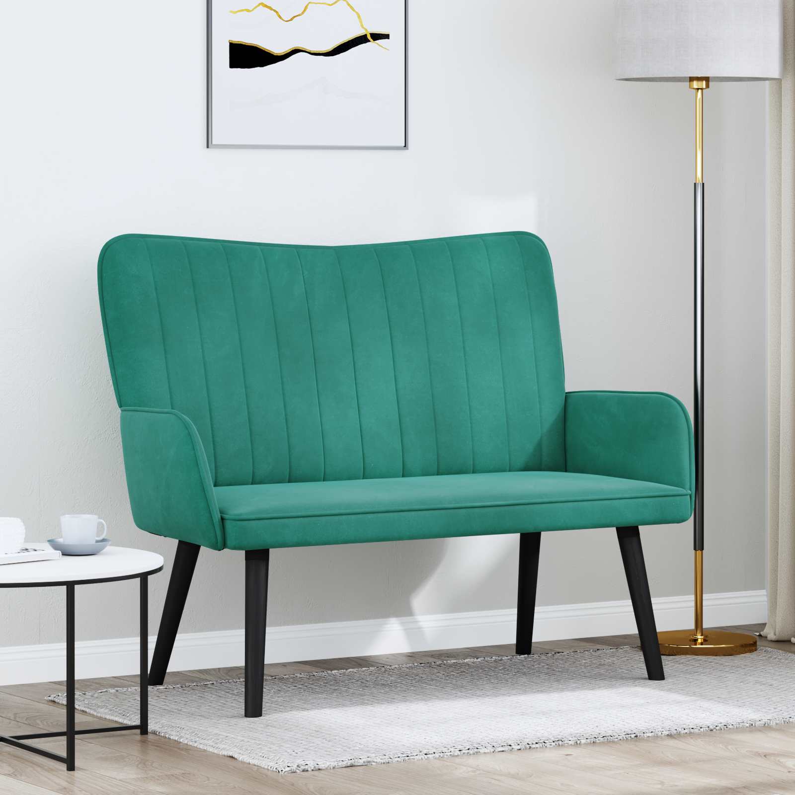 2-Zits Sofa Turquoise 115 x 61 x 87 cm fluweel