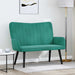 2-Zits Sofa Turquoise 115 x 61 x 87 cm fluweel