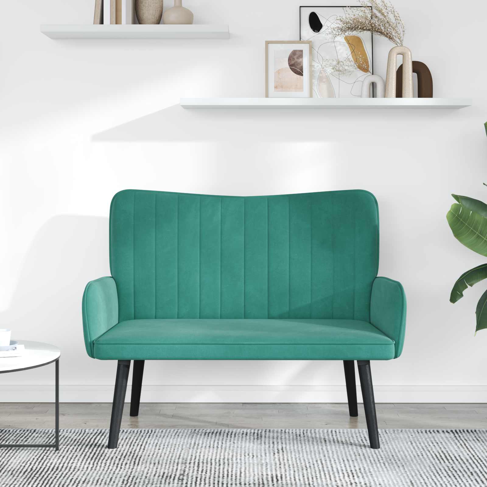 2-Zits Sofa Turquoise 115 x 61 x 87 cm fluweel