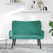 2-Zits Sofa Turquoise 115 x 61 x 87 cm fluweel