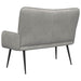 2-Zits Sofa Lichtgrijs 115 x 61 x 87 cm fluweel