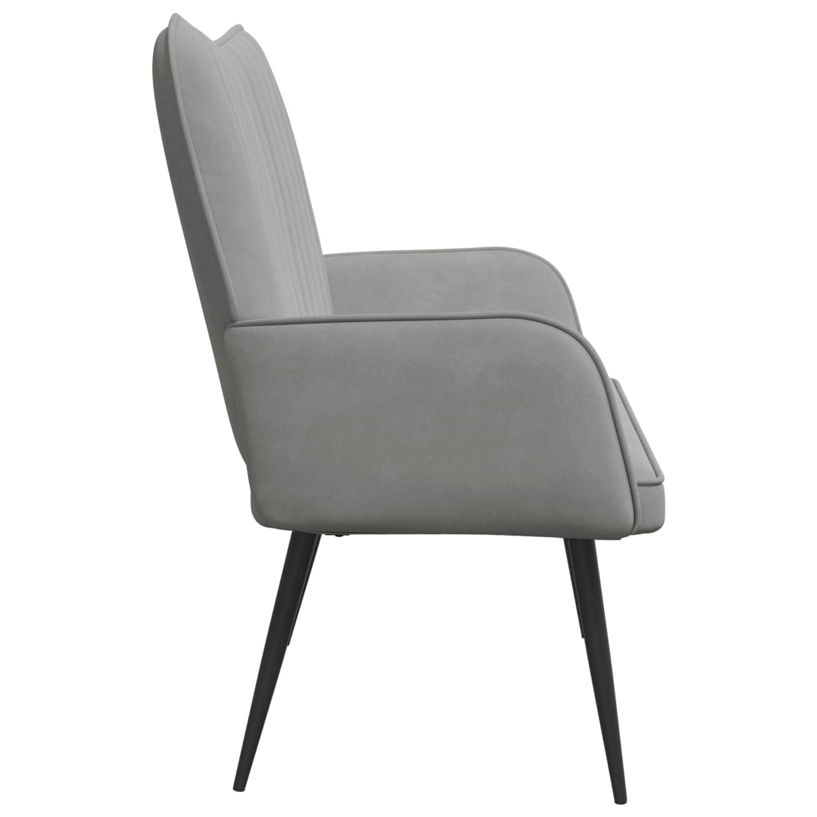 2-Zits Sofa Lichtgrijs 115 x 61 x 87 cm fluweel