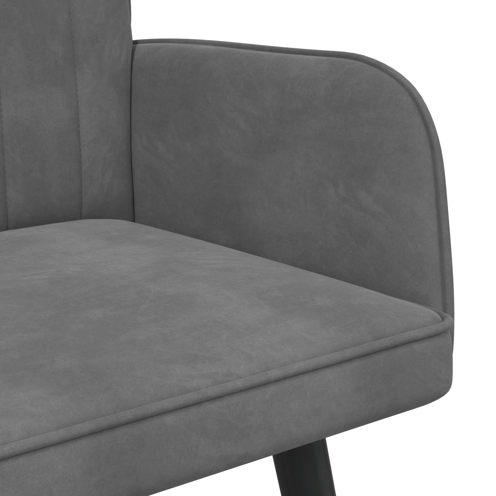 2-Zits Sofa Donkergrijs 115 x 61 x 87 cm fluweel