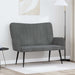 2-Zits Sofa Donkergrijs 115 x 61 x 87 cm fluweel