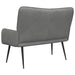 2-Zits Sofa Donkergrijs 115 x 61 x 87 cm fluweel