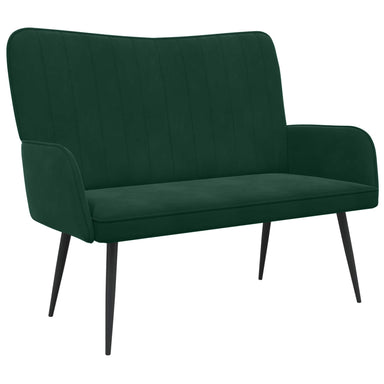 2-Zits Sofa Donkergroen 115 x 61 x 87 cm fluweel