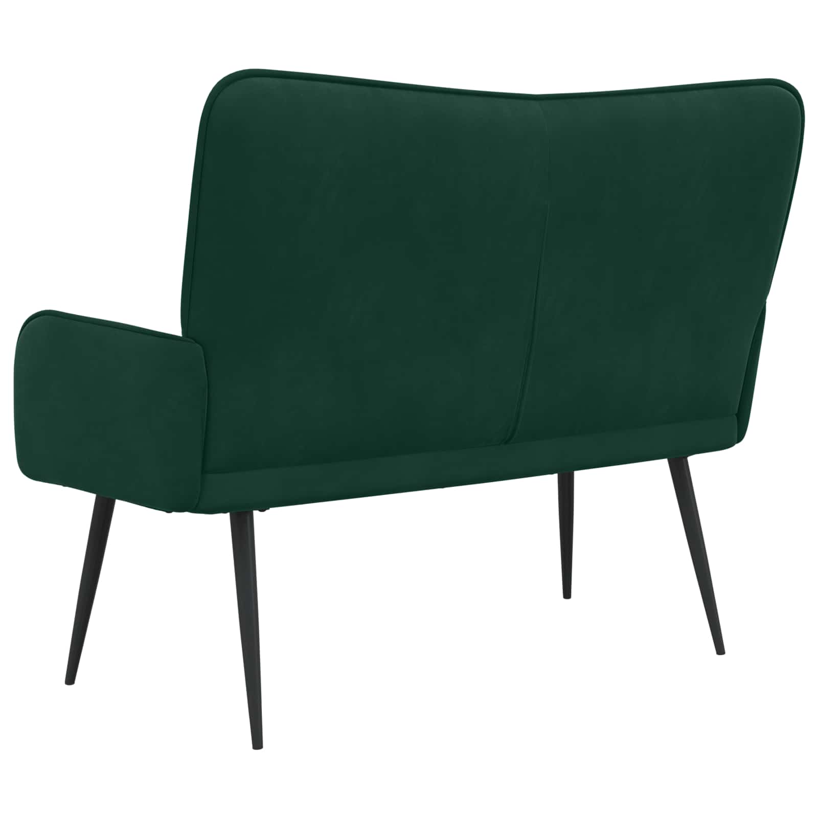 2-Zits Sofa Donkergroen 115 x 61 x 87 cm fluweel