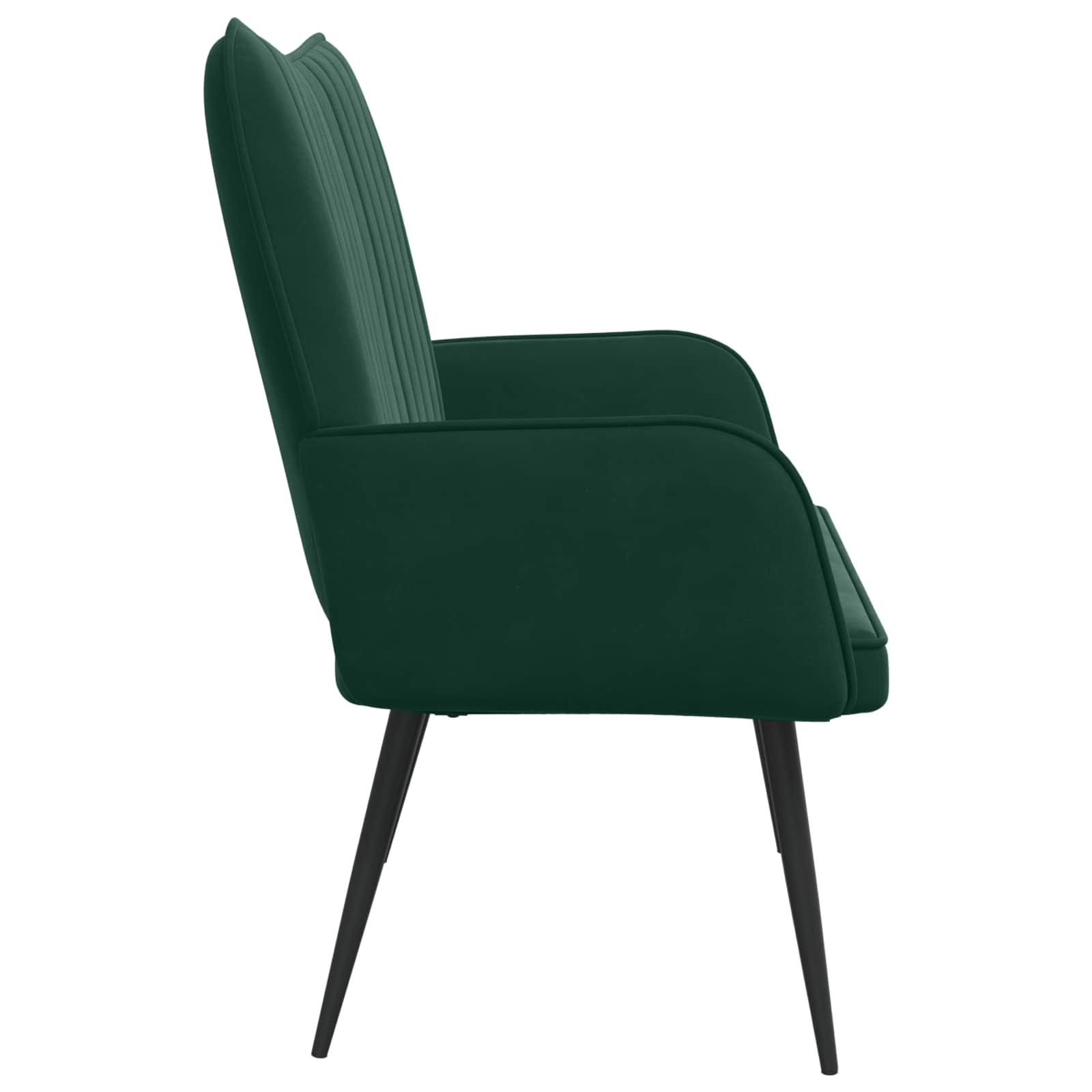 2-Zits Sofa Donkergroen 115 x 61 x 87 cm fluweel