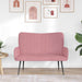 2-Zits Sofa Roze 115 x 61 x 87 cm fluweel