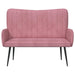2-Zits Sofa Roze 115 x 61 x 87 cm fluweel