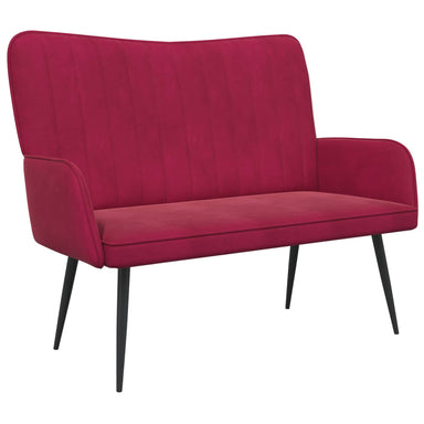 2-Zits Sofa Wijnrood 115 x 61 x 87 cm fluweel