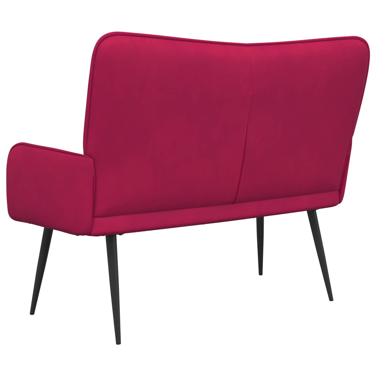 2-Zits Sofa Wijnrood 115 x 61 x 87 cm fluweel