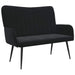 2-Zits Sofa Zwart 115 x 61 x 87 cm fluweel