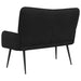 2-Zits Sofa Zwart 115 x 61 x 87 cm fluweel