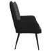 2-Zits Sofa Zwart 115 x 61 x 87 cm fluweel
