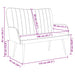 2-Zits Sofa Zwart 115 x 61 x 87 cm fluweel