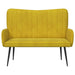 2-Zits Sofa Geel 115 x 61 x 87 cm fluweel