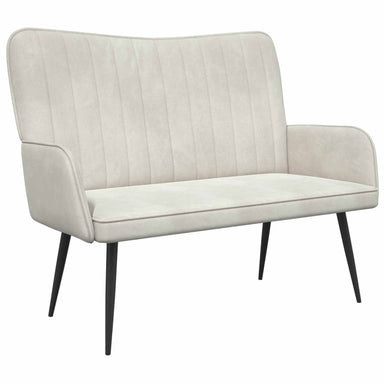2-Zits Sofa Crèmekleurig 115 x 61 x 87 cm fluweel