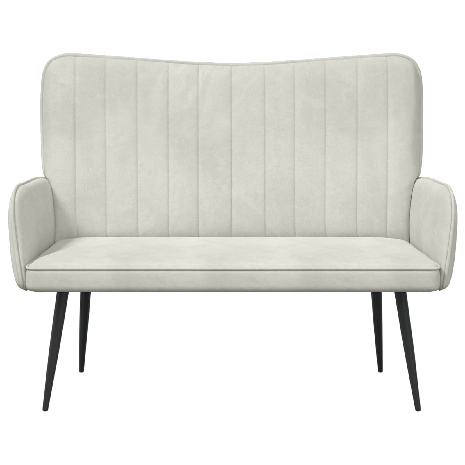 2-Zits Sofa Crèmekleurig 115 x 61 x 87 cm fluweel