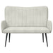 2-Zits Sofa Crèmekleurig 115 x 61 x 87 cm fluweel