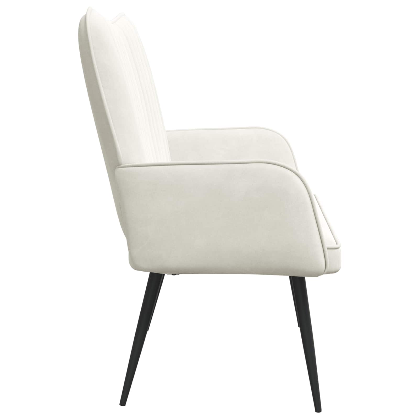 2-Zits Sofa Crèmekleurig 115 x 61 x 87 cm fluweel